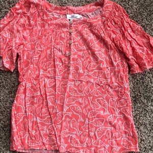 Coral Vineyard Vines blouse